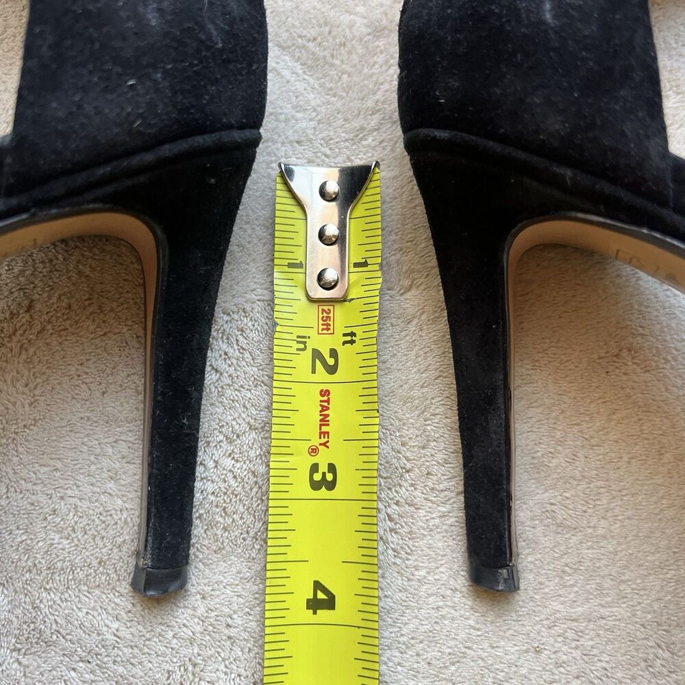 Rag & Bone Black Suede Stiletto Heel Sandal Women EU 40 US 10 Silver Studs Party - Picture 13 of 16